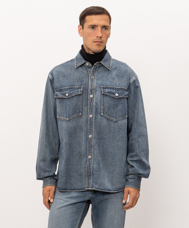 JW Anderson Синяя джинсовая рубашка DS0011PG1855 изображение 3