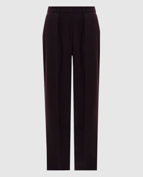 Victoria Beckham Фіолетові штани з вовною 1425WTR002857G
