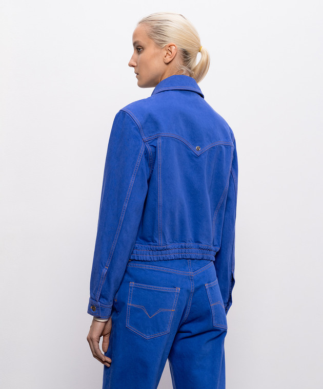 Versace Синяя джинсовая куртка 10245271A17871 изображение 4