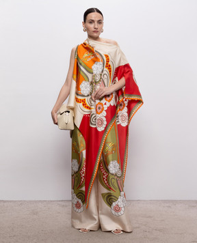 La DoubleJ Блуза Full-On Foulard из шелка с принтом SCA0096SIL029AMB03