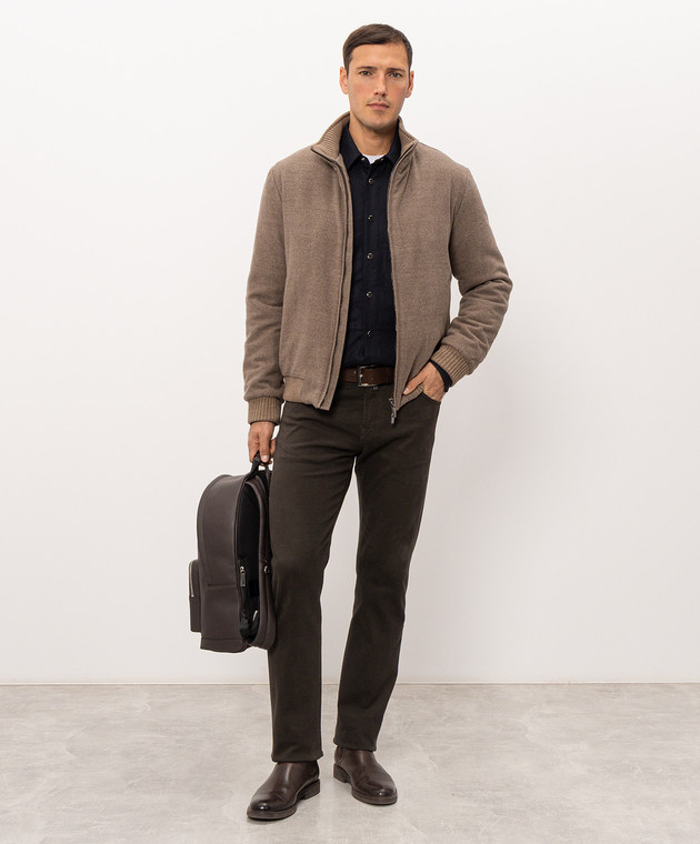 Doriani Cashmere Коричневая куртка A430T125 изображение 2