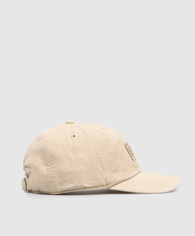 Maison Margiela MM6 Дитяча бежева кепка з нашивкою емблеми M61030MM05S зображення 2