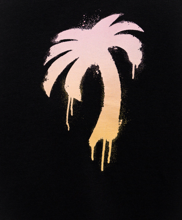 Palm Angels Черная футболка I Love PA PWAA07BS26JER004 изображение 5