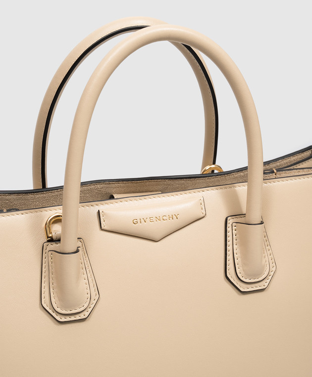 Givenchy Бежева шкіряна сумка Antigona Catchall BB5197B2HF зображення 4
