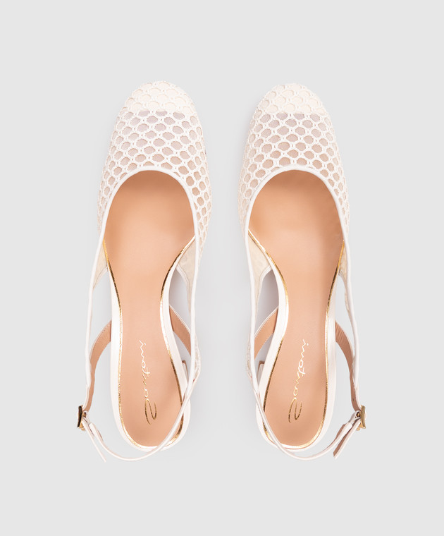 Santoni Білі слінгбеки WDNC72201HA2NGHA зображення 4