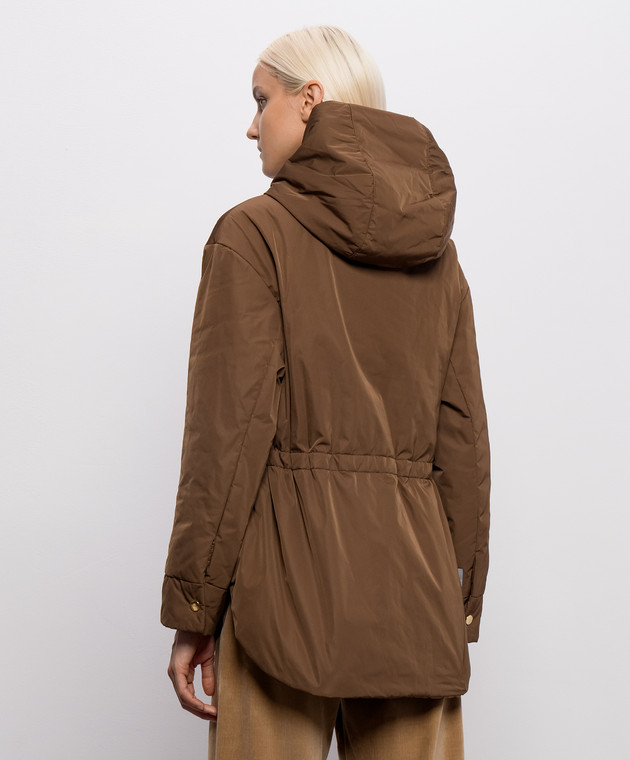 Max Mara Коричнева двостороння куртка CHARME MTCCHARME зображення 3