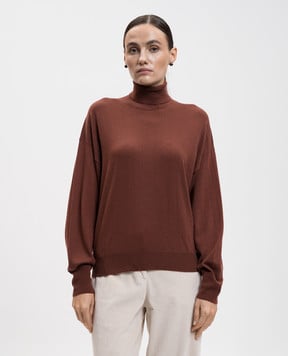 Peserico Коричневий гольф з вовни S99427F1809770