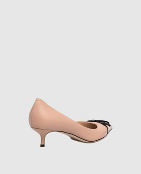 Valentino Розовые кожаные туфли Bepointy 8W2S0LQ0DAL
