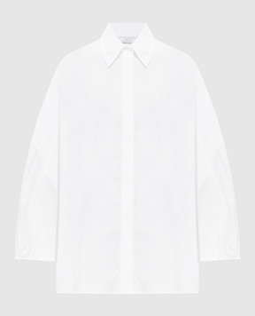 Peserico Белая блуза с шелком с кристаллами A0684400Q8928B