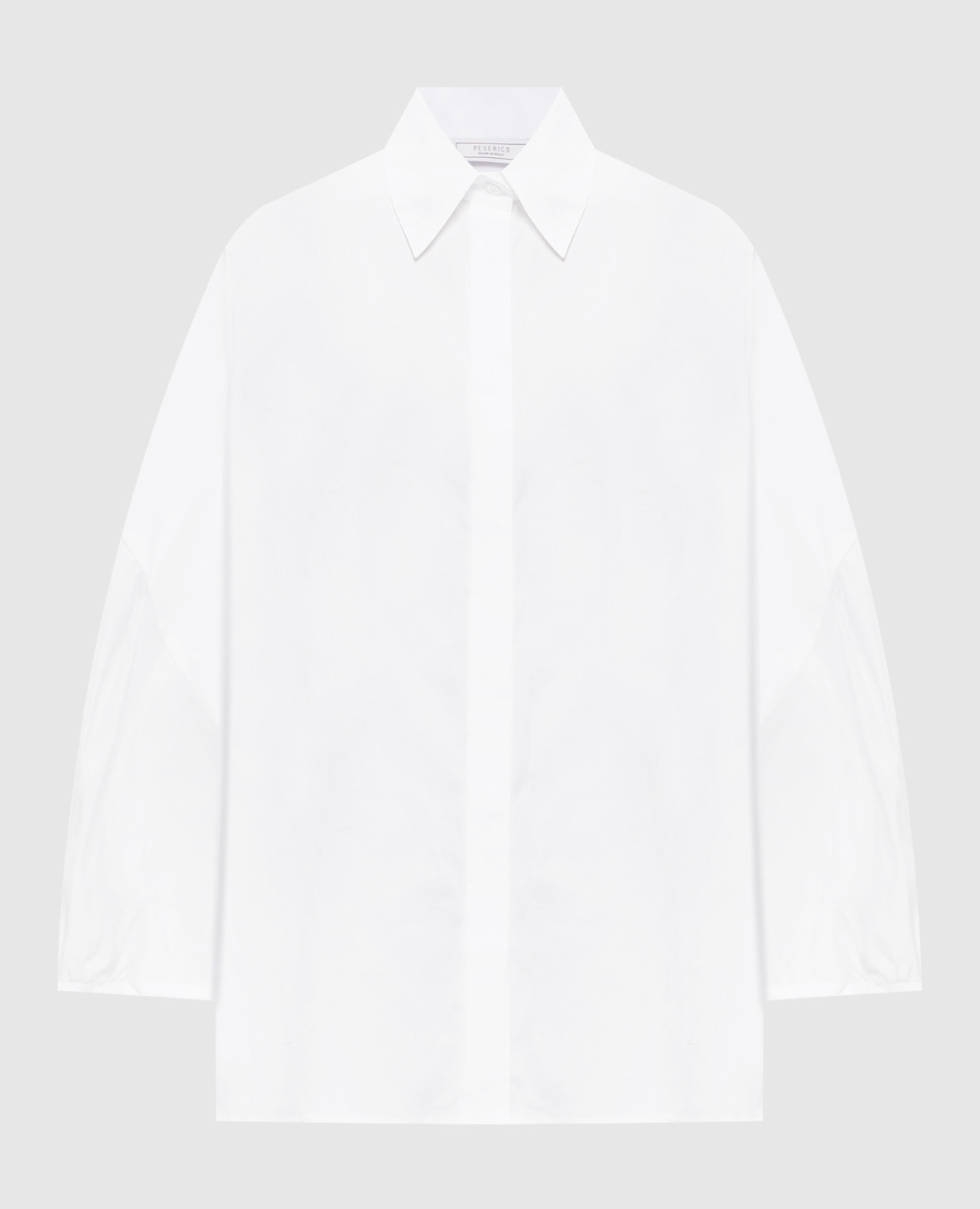 

Белая блуза с шелком с кристаллами, Белый, Блузы