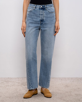 Toteme Голубые джинсы с патчем логотипа 231240741