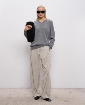 The Row Серый пуловер Nian из кашемира 10682Y986