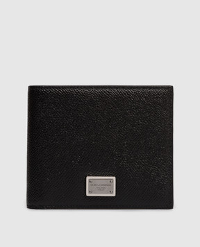 Dolce&Gabbana Черный кожаный протмон с пластиной логотипа BP1321AG219
