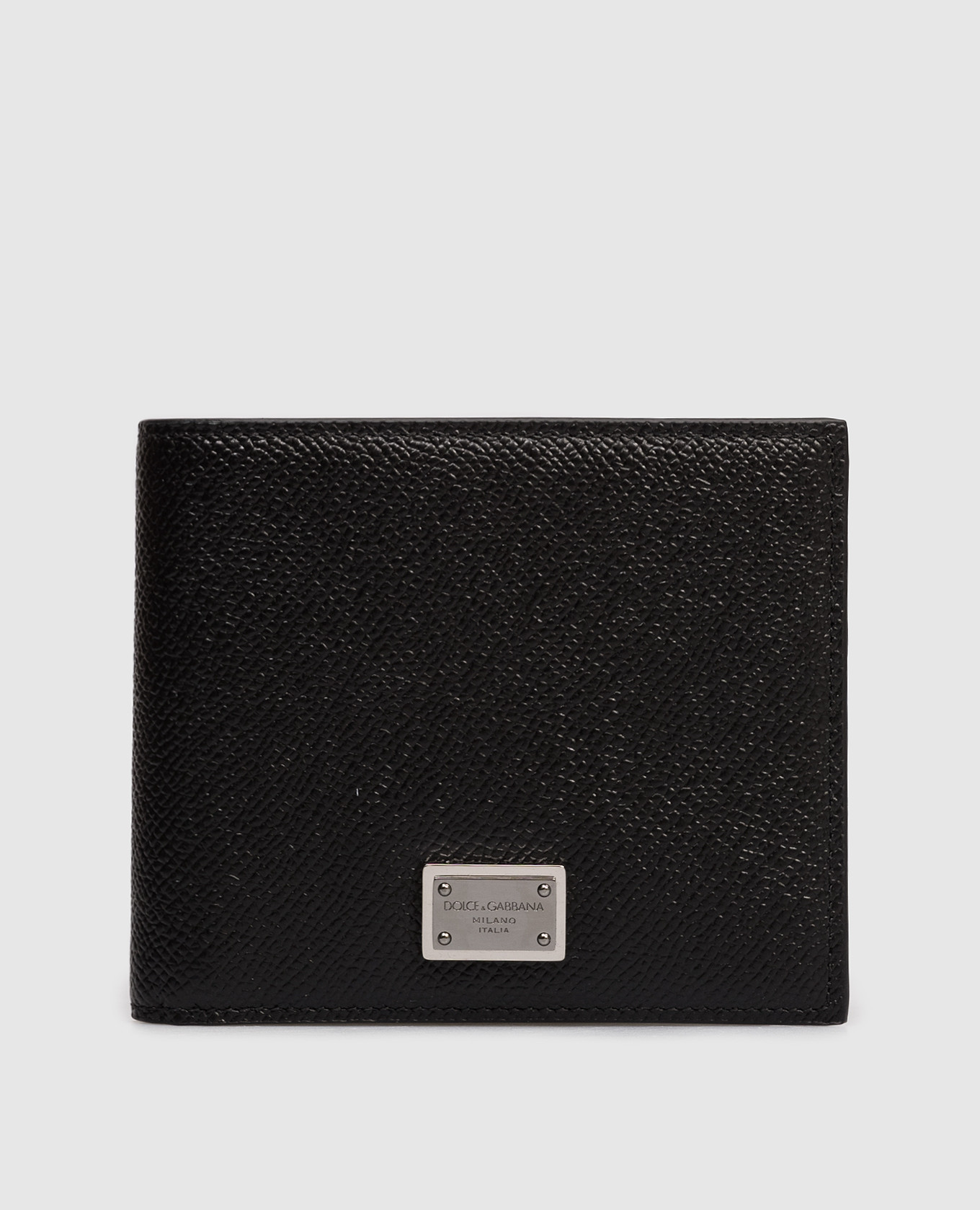 Черный кожаный протмон с пластиной логотипа