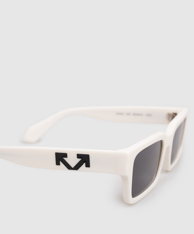 Off-White Белые солнцезащитные очки HUNTINGTON OW1032010755 изображение 4