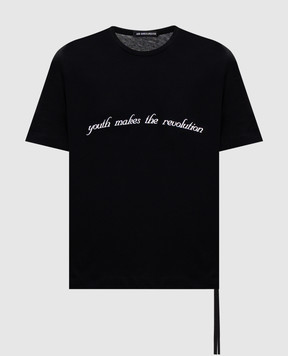 Ann Demeulemeester Черная футболка Fanie с надписью B0013836FA206