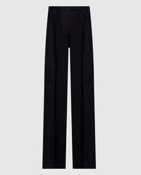 Tom Ford Черные брюки из шерсти и шелка PAW688FAX1746
