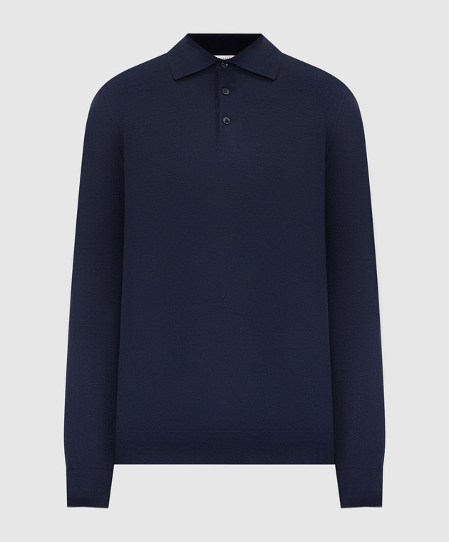 Brunello Cucinelli Поло синего цвета M2400295