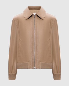 Yves Salomon Бежева шкіряна куртка 25EYV20155APXX