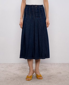 Max Mara Weekend Синяя джинсовая юбка миди WKDOVALE WKDOVALE