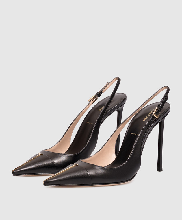 Tom Ford Чорні шкіряні слінгбеки Thea W3902LKD002P зображення 2