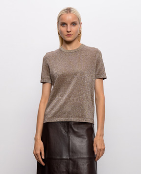 Missoni Бежевая футболка с люрексом DC26SN02BK01H3