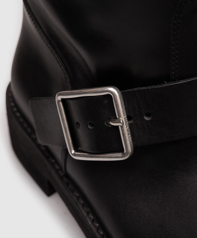 Ann Demeulemeester Чорні шкіряні черевики Sarith B0014061LT049 зображення 5
