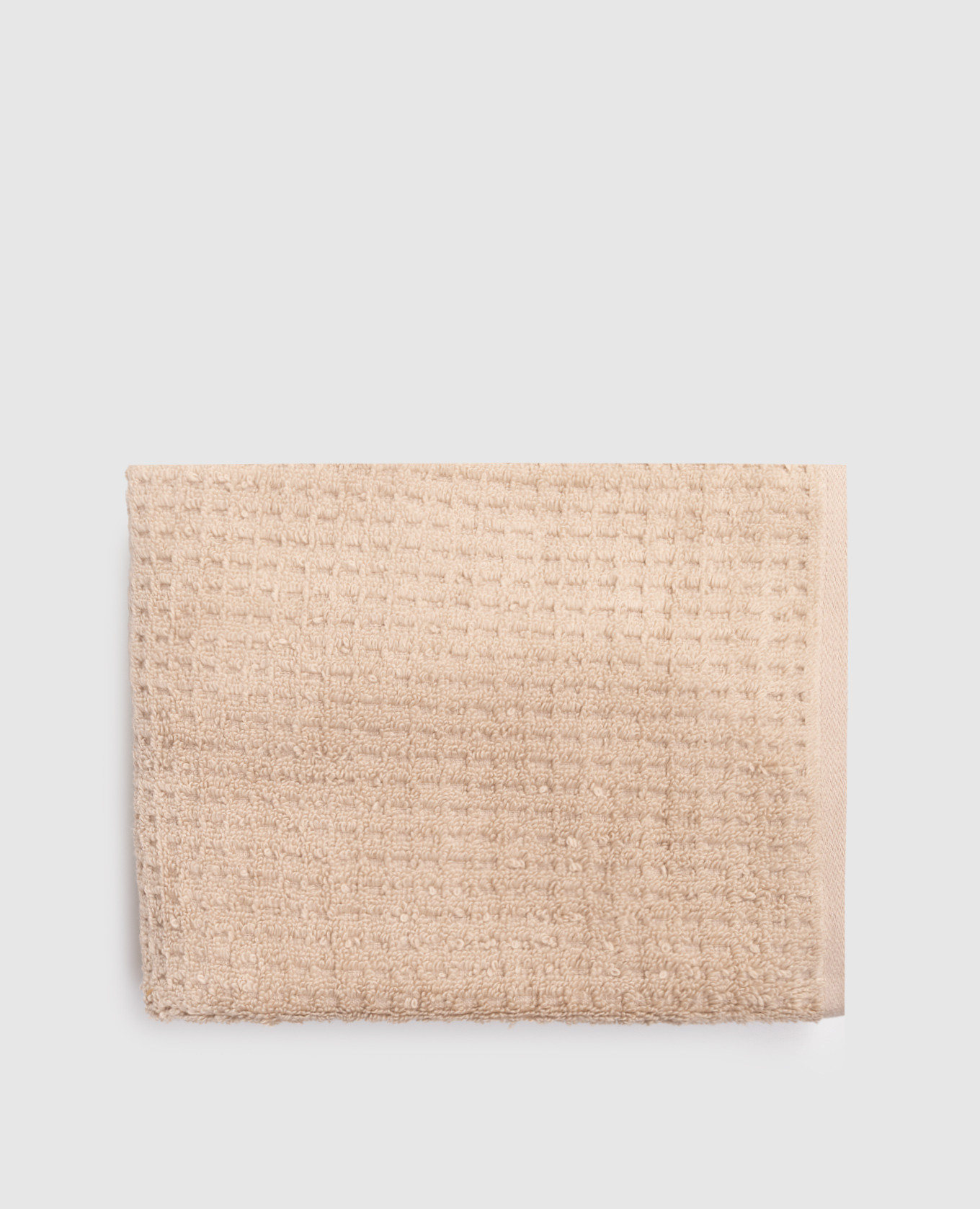Махровое бежевое полотенце Texture