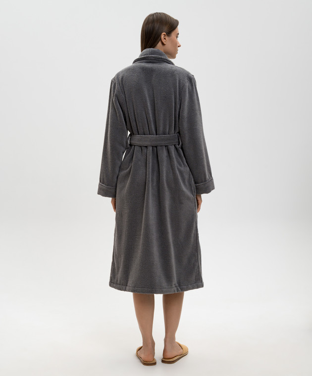Hamam Серый махровый халат PERA PERABATHROBE изображение 4