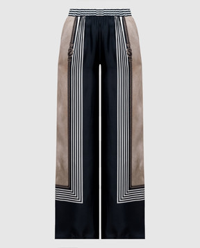 Max Mara Брюки палаццо CARABO из шелка MXMCARABO