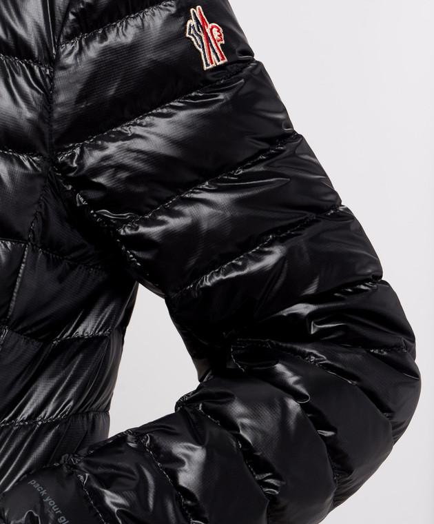 Moncler Grenoble Черная пуховая куртка Walibi L20981A00034597X6 изображение 5
