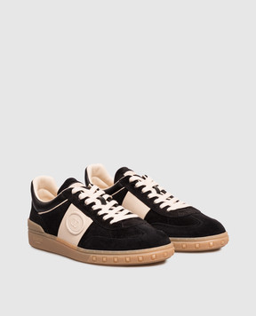 Valentino Черные замшевые кроссовки Upvillage 9Y2S0H77LAL