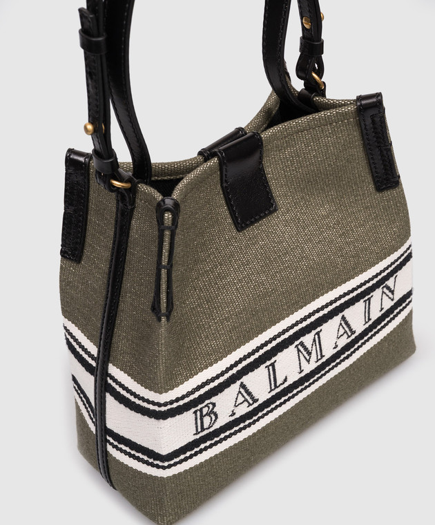 Balmain Сумка Release Bucket цвета хаки GN0CA032TJBR изображение 4