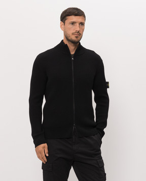 Stone Island Чорний кардиган з вовни L2S155100017S00C2