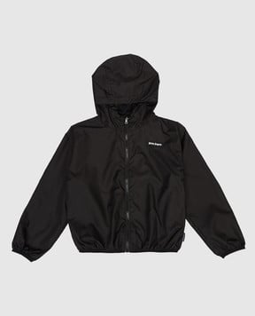 Palm Angels Дитяча чорна вітровка з нашивкою логотипа PBEB004S26FAB001