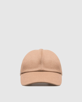 Enrico Mandelli Коричневая кепка из кашемира CAP4014816