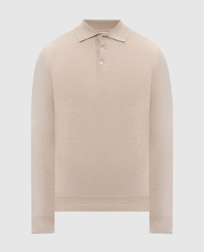 Brunello Cucinelli Бежевое поло из кашемира M2200295