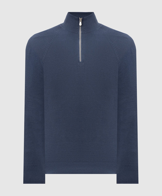 Brunello Cucinelli Синий джемпер M29400104