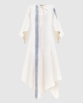JW Anderson Сукня кольору айворі з льону DR0524PG1898