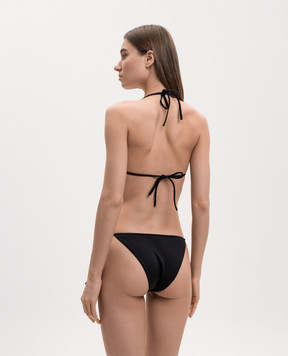 Balmain Черный купальник с вышивкой BKB972460