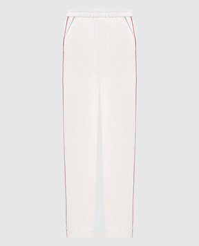 Tom Ford Белые брюки из шелка PAW682FAX1717