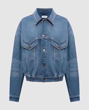 Versace Синя джинсова куртка з ефектом потертості 10236031A17921