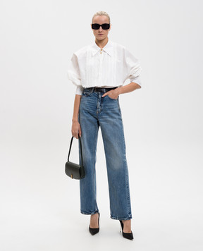 Saint Laurent Сині джинси з ефектом потертості 834135Y28EA