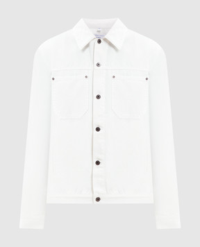 Off-White Белая джинсовая куртка с эмблемой 44XEV01BS26F002