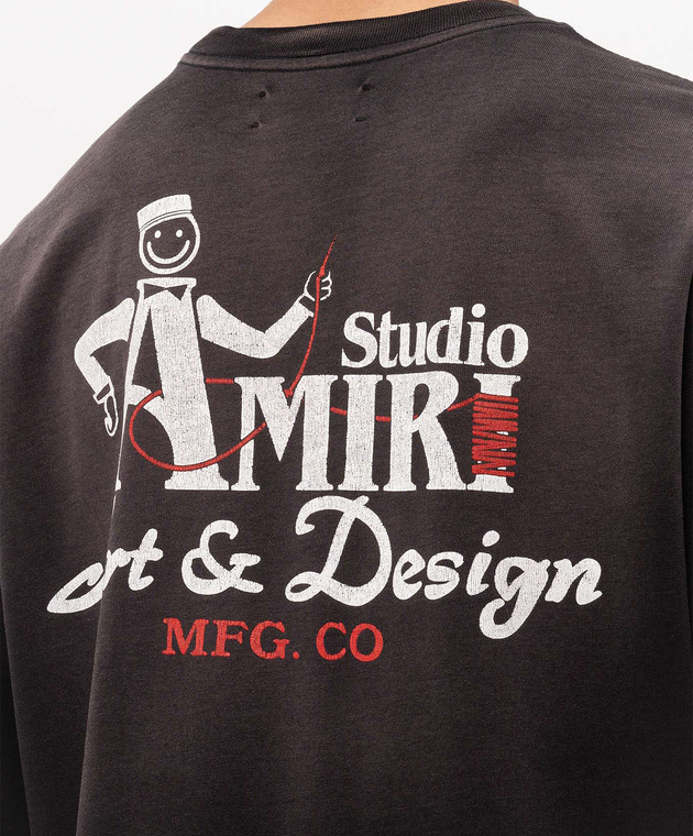 AMIRI Чорна футболка Studio AMTOJR1155 зображення 5