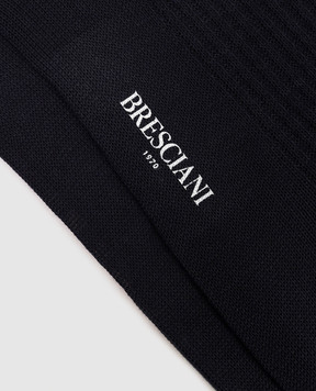 Bresciani Синие носки с узором MC014LI0618XX