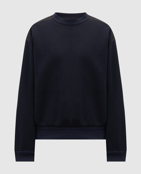 Dolce&Gabbana Синій світшот з нашивкою логотипа G9CBTTHUML9