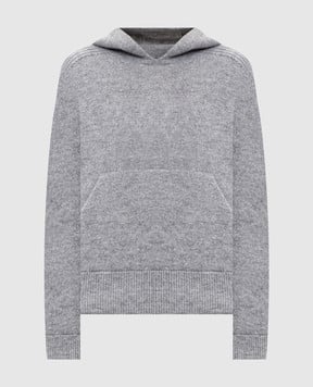 Peserico Серые худи с шерстью альпаки и шелком S99378F07K9283E