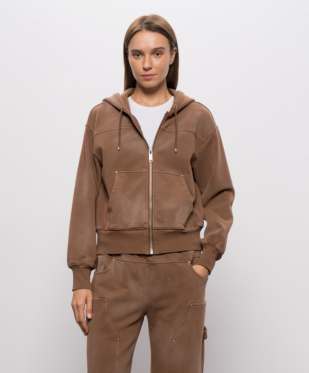 3.1 Phillip Lim Коричневая спортивная куртка F26110423TFT изображение 3