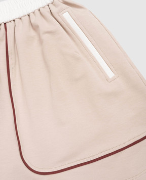 Brunello Cucinelli Детские бежевые шорты BH827E658B